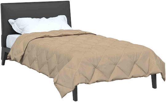 vidaXL Einzelbettbezug 135x220 Taupe