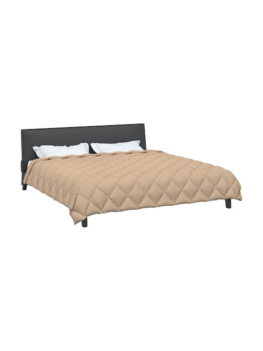 vidaXL Плик за Завивка Двоен 200x200 Taupe
