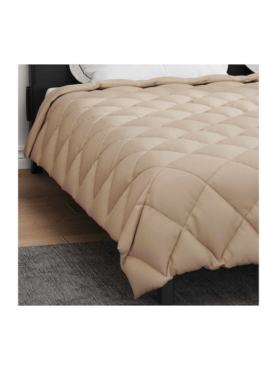 vidaXL Плик за Завивка Двоен 200x200 Taupe