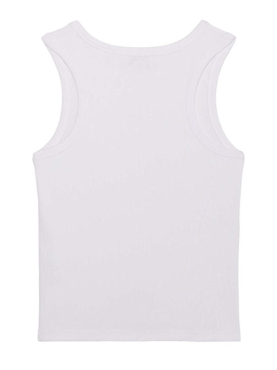 Women's Blouse Cotton Sleeveless White