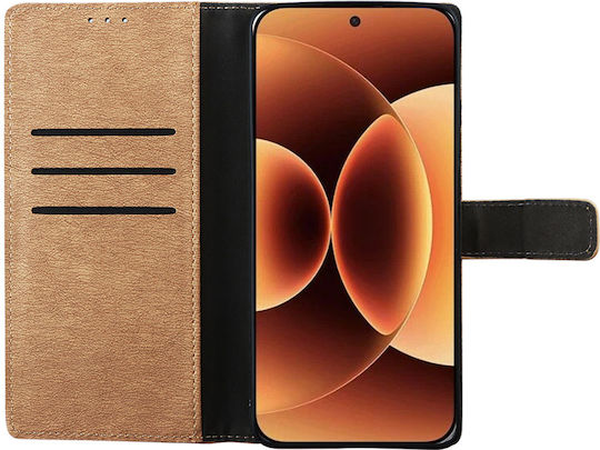 Volte-Tel Book Δερματίνης / Σιλικόνης Χρυσό (Xiaomi 17 Pro)