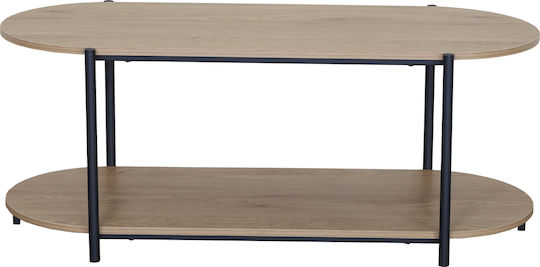 Οβάλ Κεντρικό Τραπεζάκι Rodos Ξύλινο Sonoma Μ115xΠ50xΥ45.1εκ.