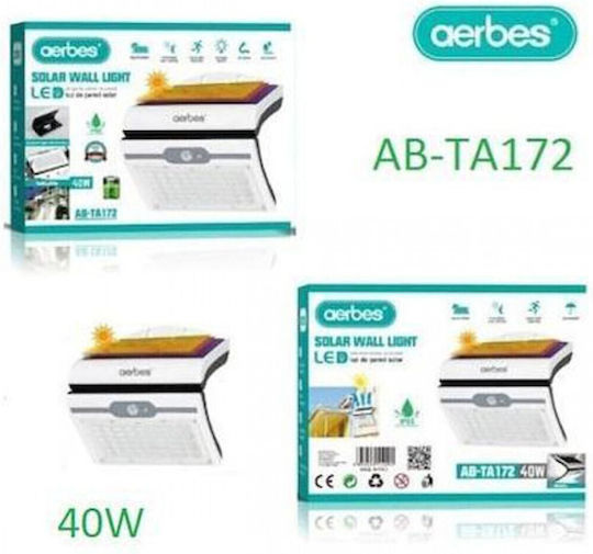 Aerbes AB-TA172 Wall Mounted Solar Light 40W with Motion Sensor