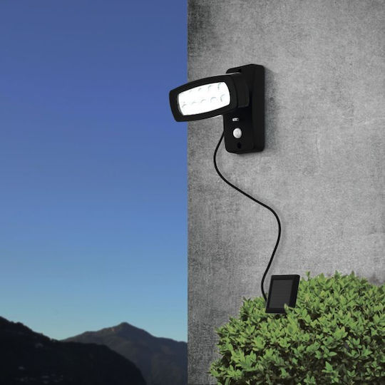 Eglo Palizzi Wall Mounted Solar Light 2W 150lm Warm White 3000K with Motion Sensor and Photocell IP44 15.5cmx14.5cmx11cmcm