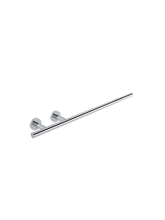 Verdi Omicron Single Wall-Mounted Bathroom Rail ​55x44cm Silver
