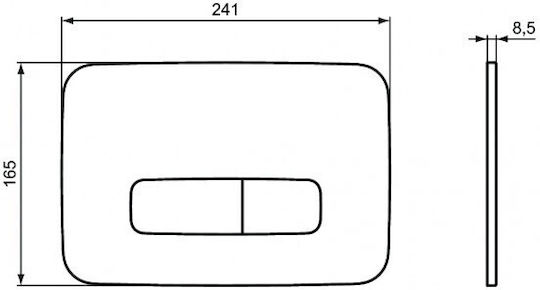 Ideal Standard Oleas M3 Spülplatten für Toiletten Doppelspülung