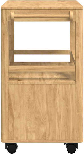 vidaXL vidaXL Küchenregal Hölzernes 3 Ebenen Braun 72.5x45x80cm