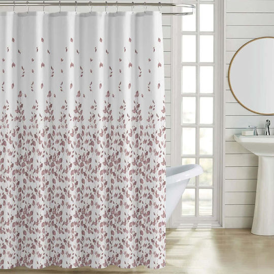 Ankor Leaves Shower Curtain 180x200cm Rotten Apple