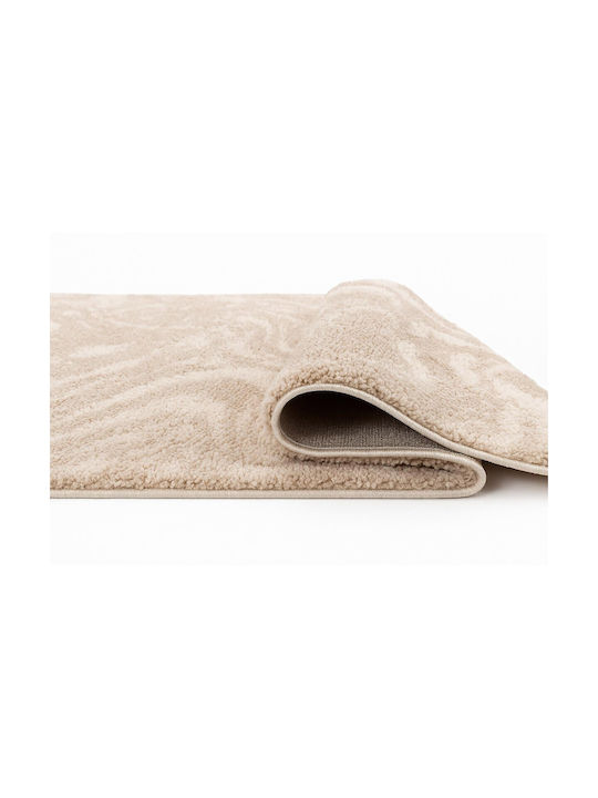 Beauty Home Modern Bedroom Rug Set Beige 9656 3 Pieces