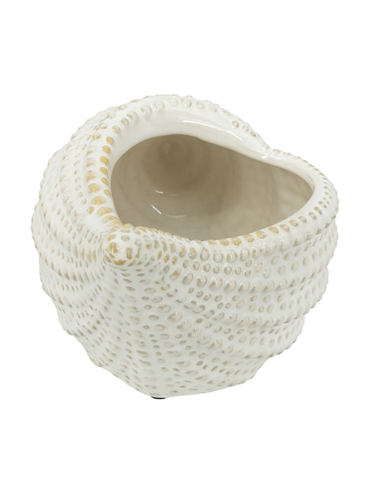 Artekko Κασπώ Κεραμικό Λευκό 24x16.5x14εκ.