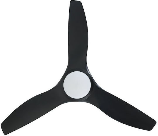 Eglo Tunitas Ανεμιστήρας Οροφής 132cm με Φως Μαύρος