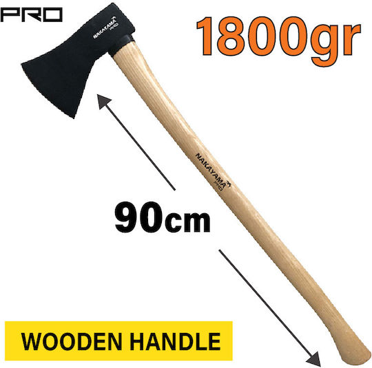 Nakayama Pro Ssf556 Τσεκούρι Μήκους 90cm και Βάρους 1.8kg με Ξύλινη Λαβή