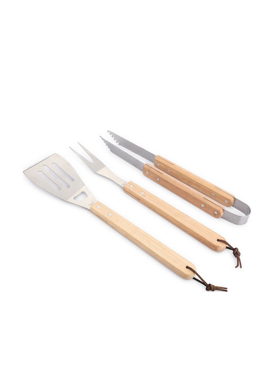 BBQ Grillwerkzeug-Set Zange Tranchiergabel Spatel Kunststoffgriff BBQ11-5051 Viosarp
