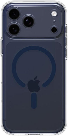 Spigen Ultra Hybrid MagFit Rückseite Umschlag Silikon / Kunststoff 2mm Transparent Tiefblau (iPhone 17 Pro Max)