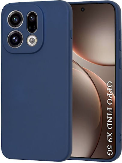Techsuit Softflex Oppo Find Umschlag Rückseite Silikon Marineblau (Oppo Find X9)