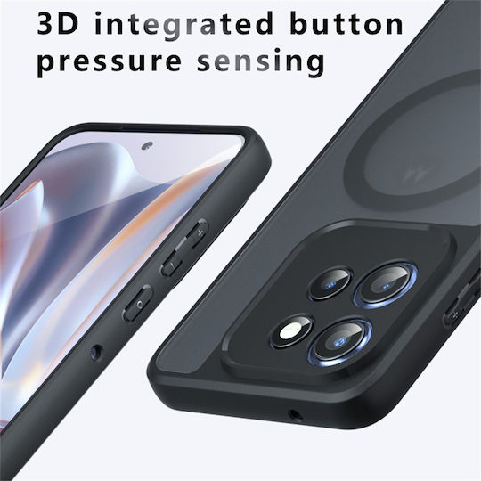 Techsuit Purefrost Задна корица Силикон Черен (Motorola Edge 50 Neo / Edge 60 Neo)