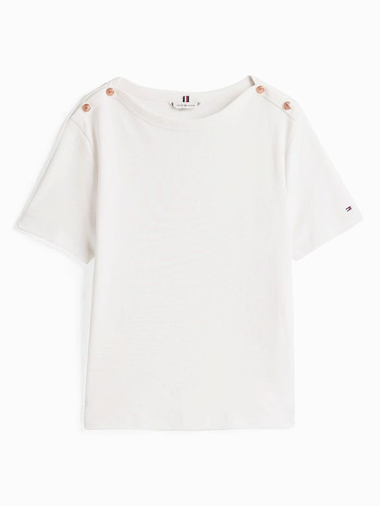 Γυναικείο T-shirt Ριγέ Ecru