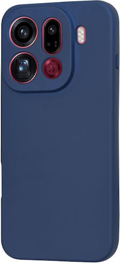 Techsuit Softflex Oppo Find Back Cover Silicone Navy Blue (Oppo Find X9 Pro)