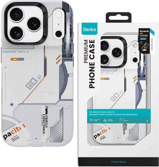 Benks Dynamic Magnetic Mecha Case E069 Iphone 17 Pro White Camera Control Button