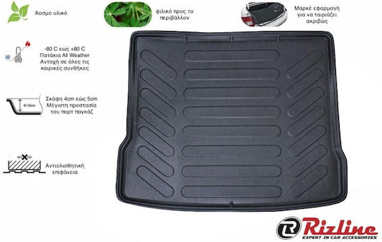 Rizline Trunk Mat Tray Type for Audi Q3 2011-2018 Black