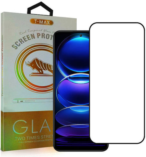 T-Max 3D 0.2mm Full Glue Tempered Glass Μαύρο (Poco F7)