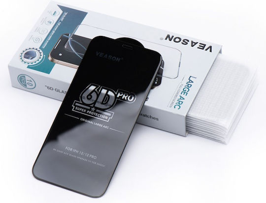 Veason 0.3mm Full Glue Tempered Glass Μαύρο (Galaxy A35Oppo A55)