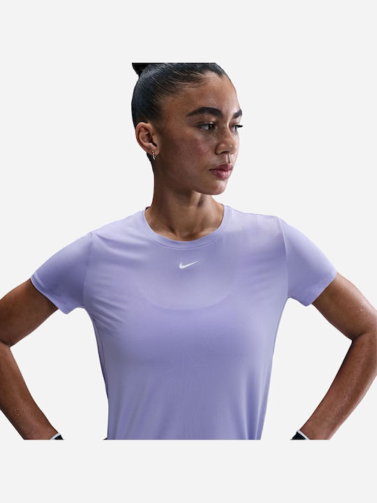 One Classic Damen Sport T-Shirt Dri-Fit Flieder