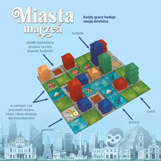 Board Game Cities of Dreams for 2-4 Players 10+ Years Old (PL) Nasza Ksiegarnia
