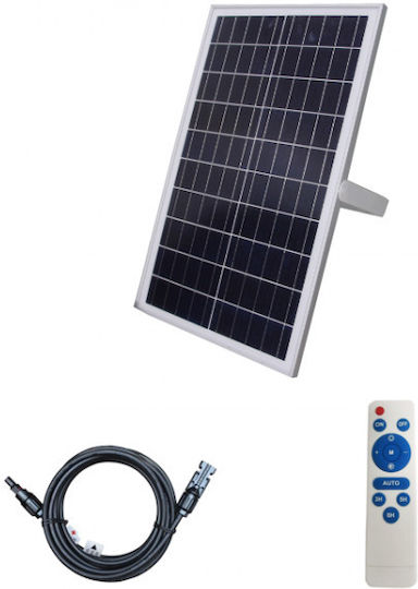 Jager Waterproof Solar LED Floodlight 25W Cold White 6000K with Remote Control IP66