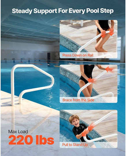 Vevor Pool Accessories made of Stainless Steel 122x81.3cm White