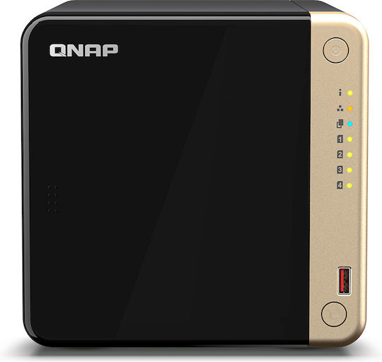 QNap TS-464-8G NAS Tower με 4 θέσεις για M.2/SSD και 2 θύρες Ethernet