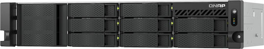 QNap TS-855eU-RP-8G NAS Rack με 8 θέσεις για HDD/M.2/SSD και 2 θύρες Ethernet