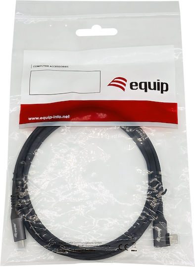 Equip USB 2.0 Cable USB-C male - USB-C 100W Μαύρο 2m 128892