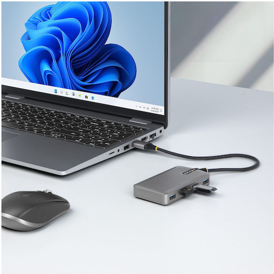 StarTech 4-Port USB-A / USB-C Gray Hub
