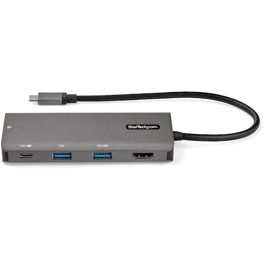 StarTech USB-C / USB-A Docking Station με 4K PD Ethernet Γκρι (DKT31CHPDL)