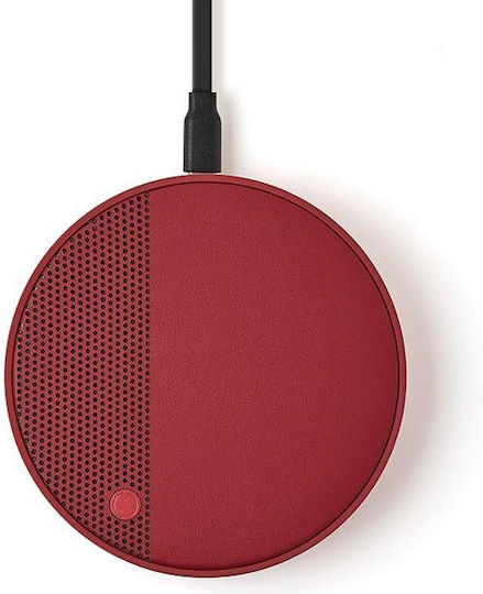 Lexon Oslo Energy Bluetooth Speaker 5W with Battery Life up to 3 hours Dark Red