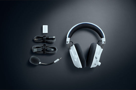 Razer BlackShark V3 Pro for PlayStation Wireless Over Ear Gaming Headset with Bluetooth / USB / 3.5mm Connectivity White for PS4 / PS5 / PC