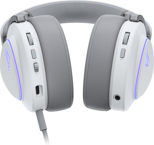 Asus ROG Delta II Wireless Over Ear Gaming Headset with Connection Bluetooth / USB White