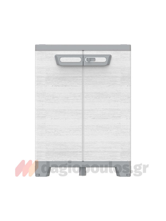 Double Door Wardrobe Sequoia Plastic 68x39x92cm