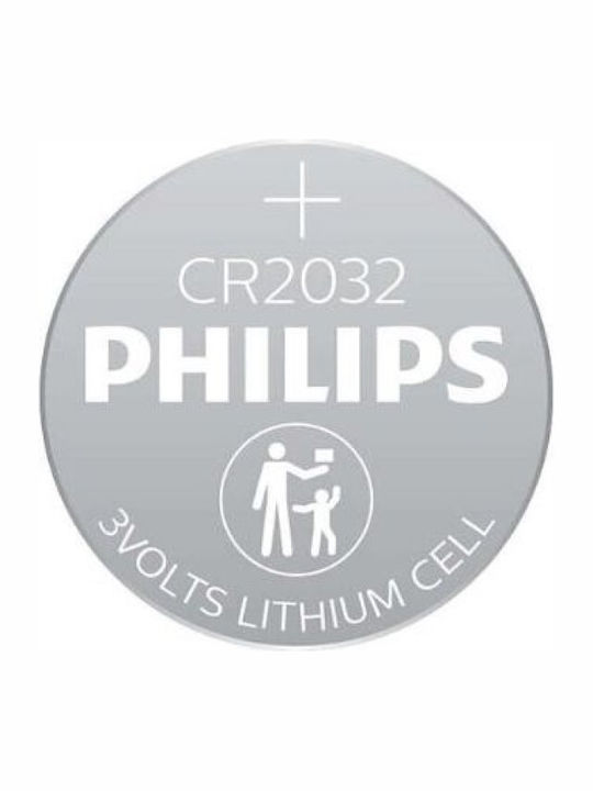 Philips Μπαταρίες Λιθίου Ρολογιών CR2032 3V 2τμχ