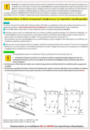 Bertazzoni Cuptor Deasupra Blatului 88lt L59.5cm.