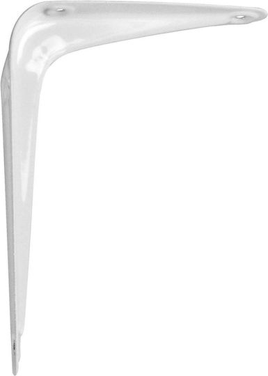 Amig Metallic Corner Shelf White 100x75mm