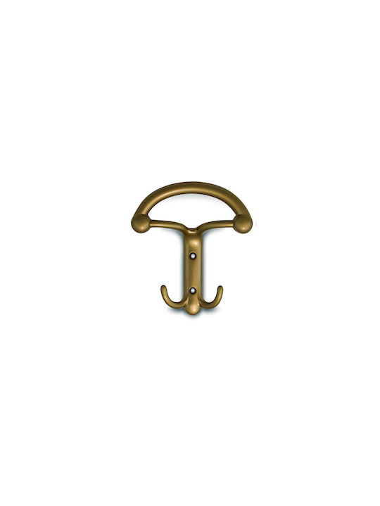 Conset Wall Hanger C548 Metal 2 Hooks Matte Floor 10.8x1.2x1.18cm