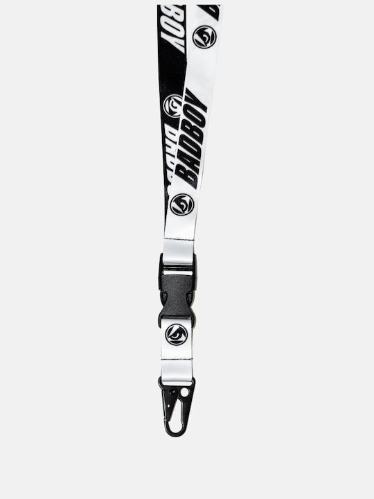 Μπρελόκ Λουράκι Λαιμού Badboy Your Fc Team Colors Safebreak Detachable Lanyard 50 Cm Black White Μπρελόκ Λουράκι Λαιμού Badboy Your Fc Team Colors Safebreak Detachable Lanyard 50 Cm Black White