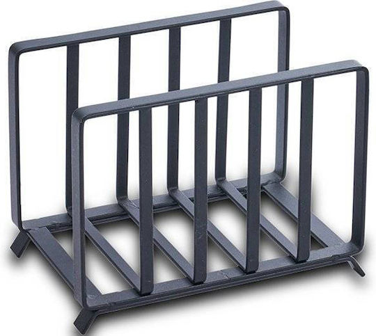 Nava Metallic Napkin Holder Black 14cm 10-186-033