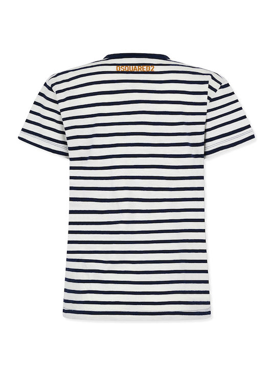 Dsquared2 Just Right T-Shirt Λευκο- Μπλε