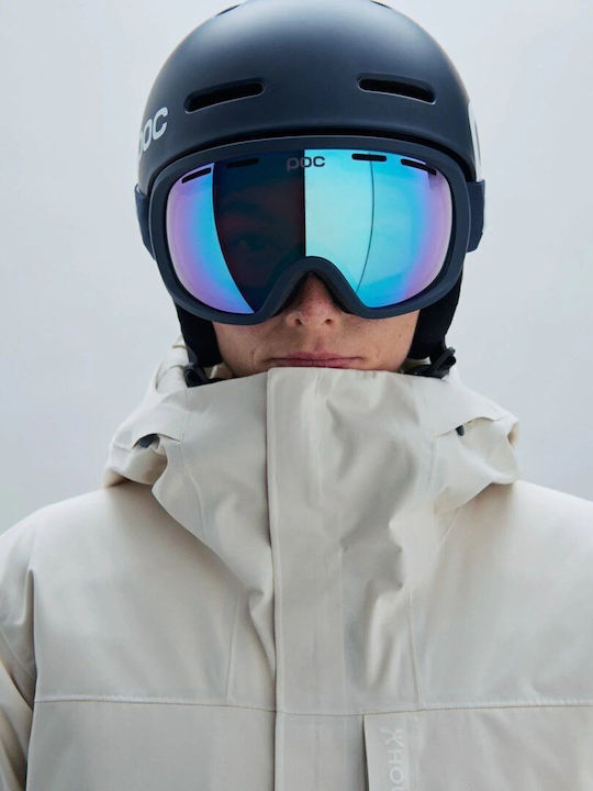 Poc Fovea Mască de Schi și Snowboard pentru Adulți Albastră cu Lentilă Albastră