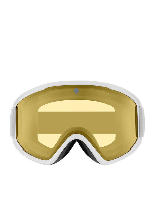 Spy Crusher Elite Ски & Сноуборд Маска Детска Бял с Леща в Цвят Жълт