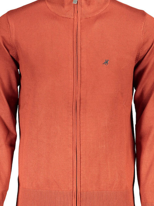 Men's Cardigan Orange