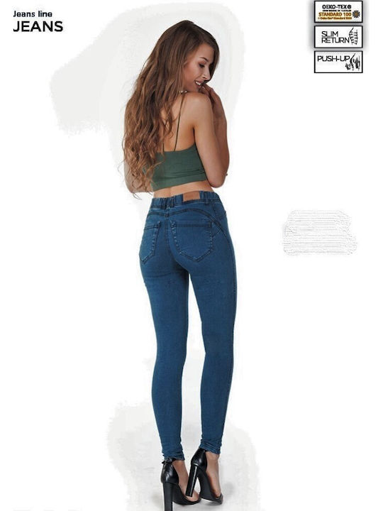 Women's Jean Trousers Push Up in Slim Fit